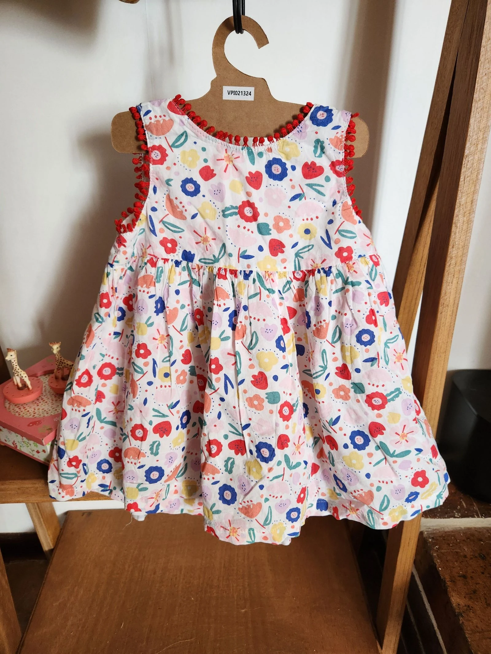đ» robe Ă©tĂ© fleurie Ă pompons